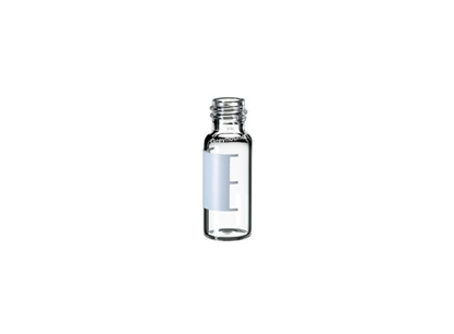 Picture of 2mL Screw Top Vial, Clear Glass with Graduated Write-on Patch, 8-425 Thread, Q-Clean
